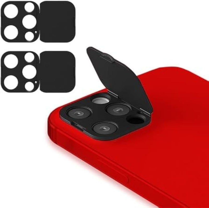 EYSOFT Phone Camera Lens Cover Compatible for iPhone 12 Pro, Camera Lens Protector to Protect Your Privacy and Security,Strong Adhesive,2 Pack - Image 1